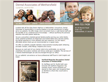 Tablet Screenshot of dentalwethersfield.com